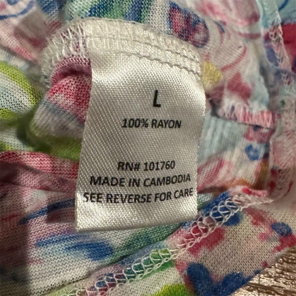 Casey Key Floral Lightweight T Shirt Tropical Beach Vacation Cruise Resort EUC - Picture 5 of 8